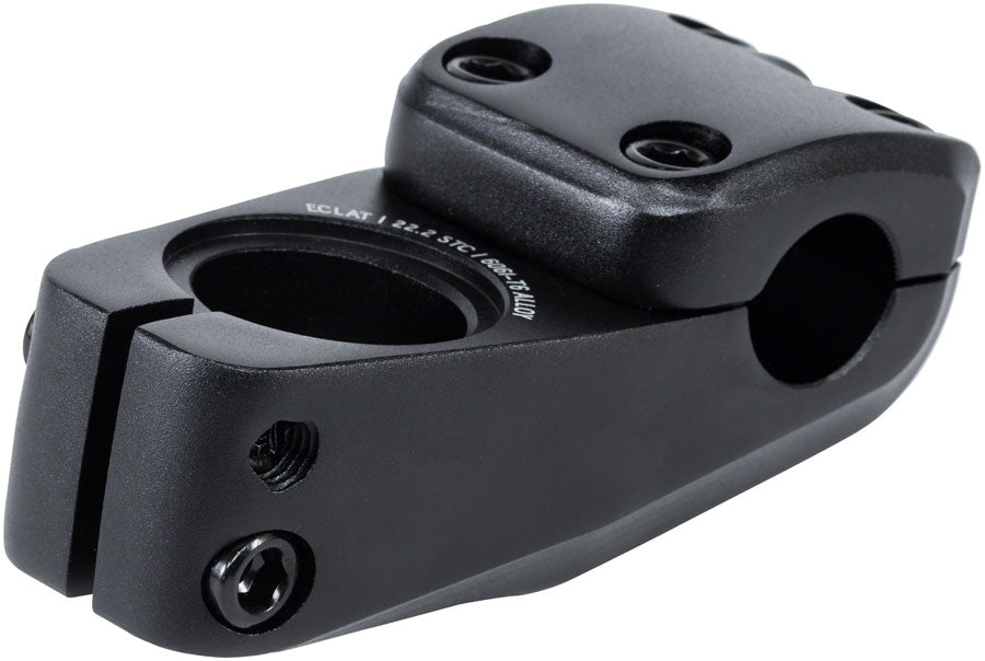 Eclat Onyx Rise Reach 33mm Top Load Stem 25.4mm Clamp 1 1/8 in Steerer Black