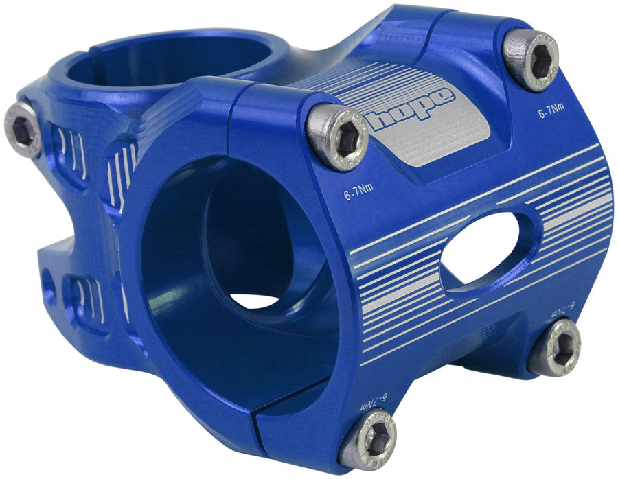 Hope AM Freeride 0 1 8" Aluminum Threadless Stem 35mm Clamp 1 1/8 in Blue