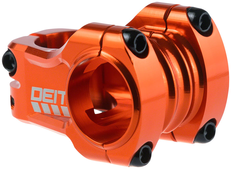 DEITY Copperhead Stem - 35mm, 35 Clamp, +/-0, 1 1/8", Aluminum, Orange