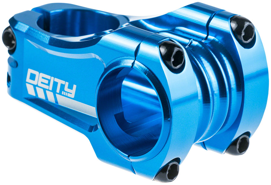 Deity Components DEITY Copperhead 0 1 8" Aluminum 50mm Threadless Stem Blue
