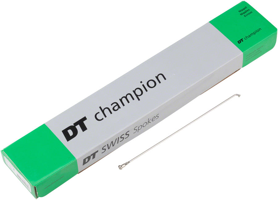 DT Swiss Champion Spoke: 2.0mm, 210mm, J-bend, Silver, Box of 100
