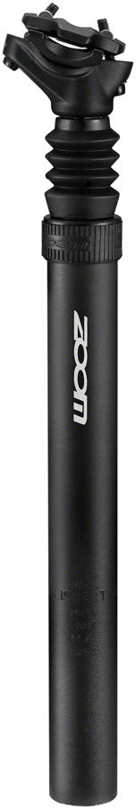 Zoom 15mm Offset Suspension Seatpost - 27.2 x 350mm, Anodized Black