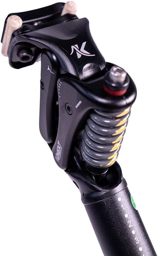 Cirrus Kinekt Suspension Seatpost - Aluminum, 27.2, 420mm, XR- 180-320lb Rider, Black