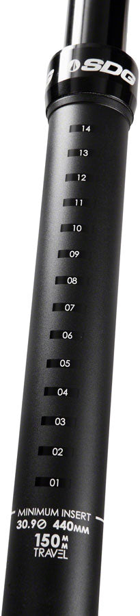 SDG Tellis Dropper 30.9mm 170mm Seatpost Black