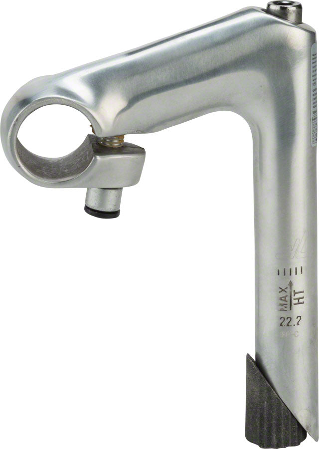 Zoom HE 1" Quill Stem - 80mm, 25.4 Clamp, -17, 22.2-24tpi Quill, Aluminum, Silver