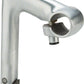 Zoom HE 1" Quill Stem 100mm Stem 25.4mm Clamp 1 in Steerer Silver