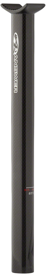 Answer BMX Answer Pivotal 27.2 300mm Seatpost Black