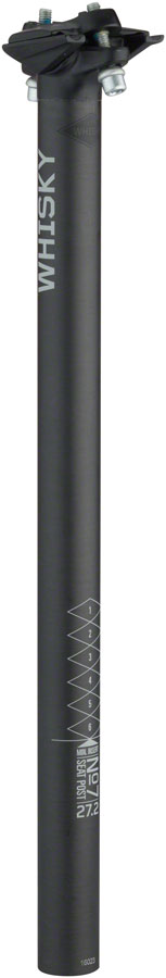 WHISKY No.7 Carbon Seatpost - 27.2 x 400mm, 0mm Offset, Matte Carbon