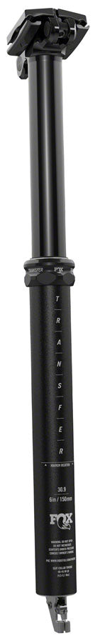 Fox Transfer Performance Series Elite Dropper 30.9 Internal 175mm Seatpost Black