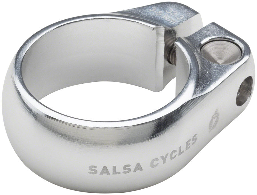 Salsa Lip-Lock Seat Collar 33.3mm Silver
