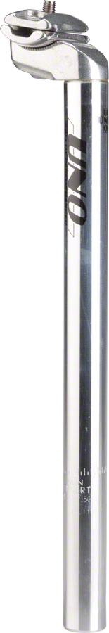 Kalloy Uno 602 31.6mm 350mm Setback Seatpost Silver