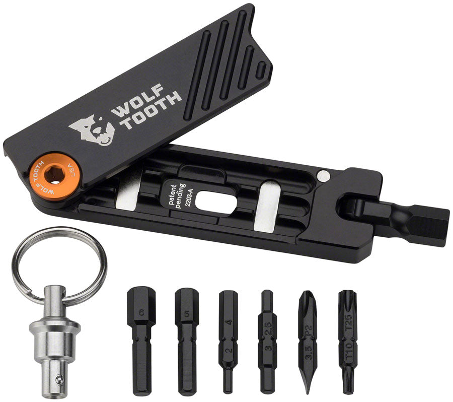 Wolf Tooth 6-Bit Hex Wrench Multi-Tool with Keyring - Purple