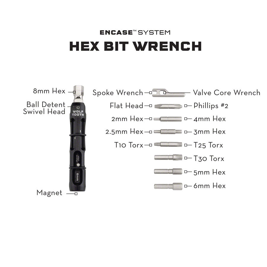 Wolf Tooth EnCase System Hex Bit Wrench Multi Tool