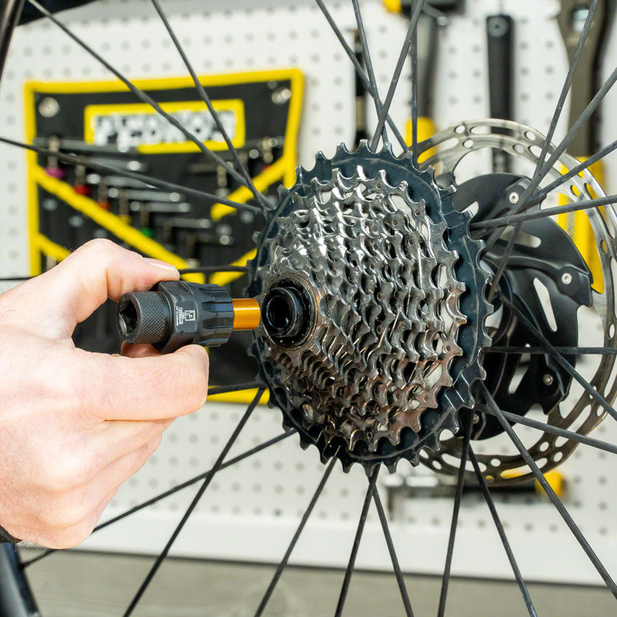 Pedros Pro Cassette Lockring Socket With Pin Fw / Fixed / Cass Tools, Freewheel Remover, Shimano, Sram, SunRace, Chris King, Black, 12 Spline 23.5mm
