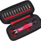 Prestacycle TorqRatchet Deluxe Pocket Multi-Tool Torque Ratchet, 2-10 Nm Range, 12 Piece Bit Set