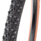 45NRTH Kahva Tire - 27.5 x 2.1, Tubeless, Folding, Tan, 60tpi, 240 Concave Carbide Studs