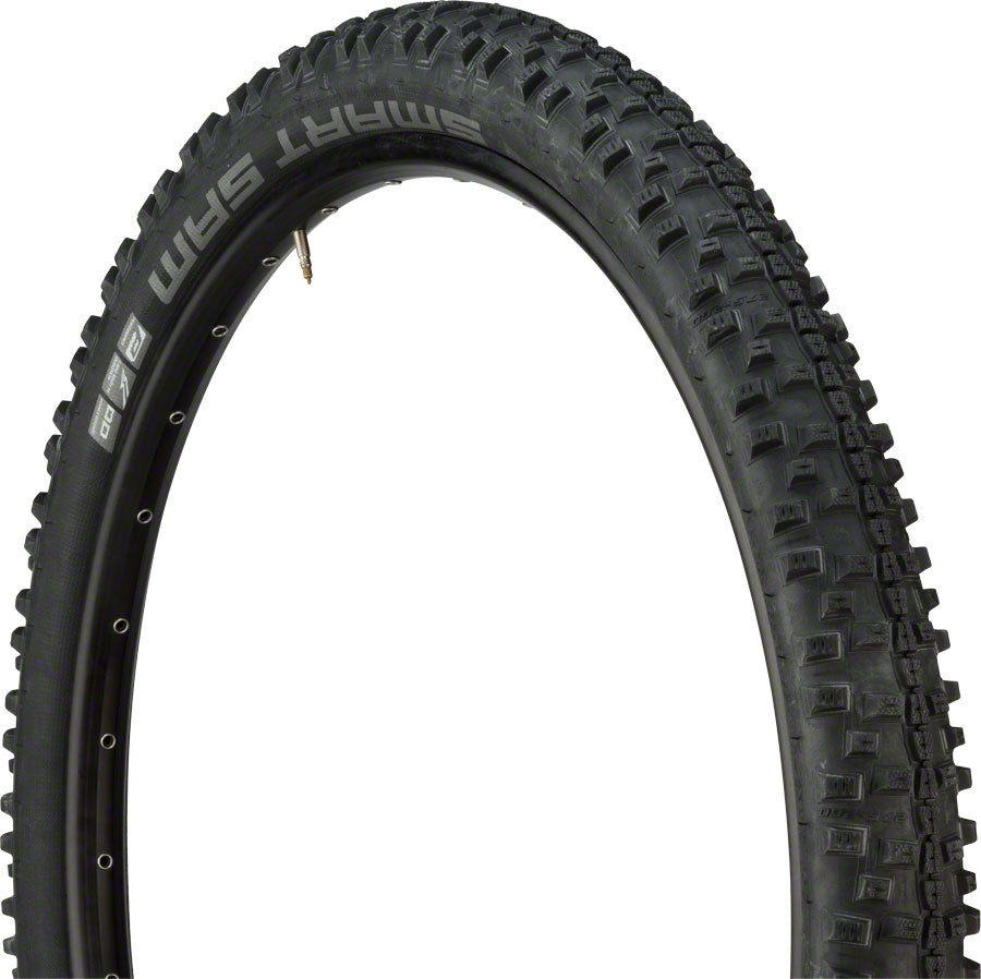 Schwalbe Smart Sam Tire - 24 x 2.1, Clincher, Wire, Black, Performance, Addix