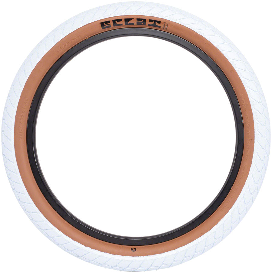 Eclat Morrow Tire - 20 x 2.4, Clincher, Wire, White/Gum