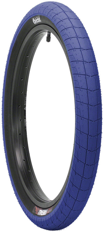 Eclat Fireball Tire - 20 x 2.4, Clincher, Wire, Black/Blue