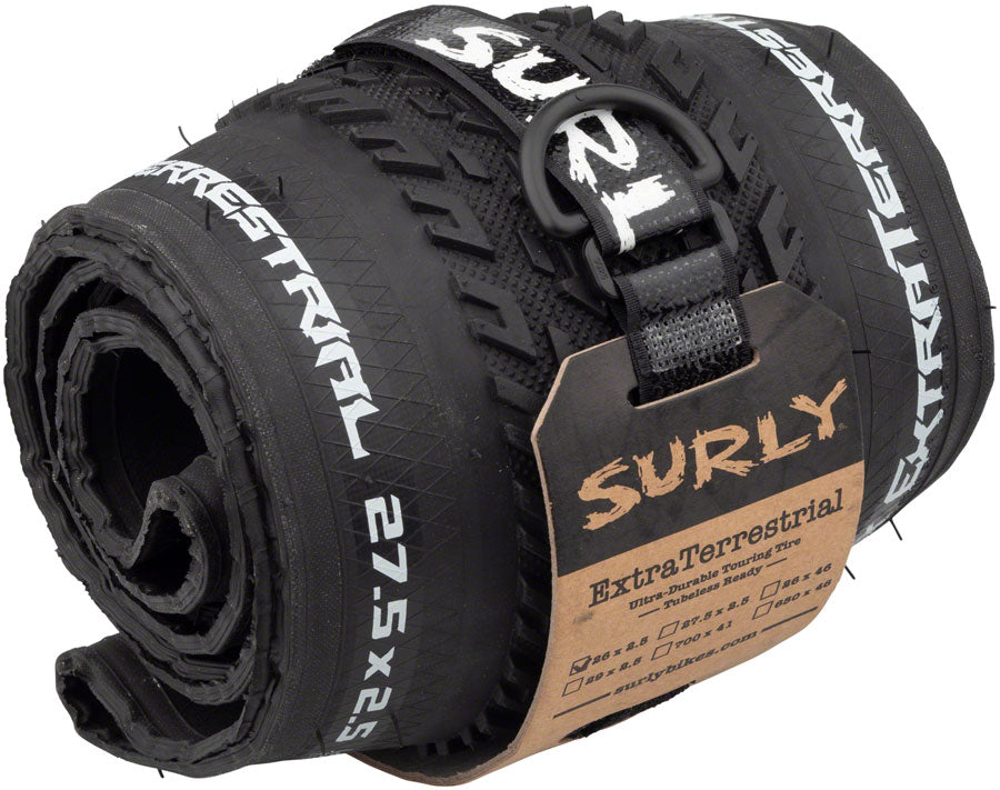 Surly ExtraTerrestrial Tire - 26 x 2.5, Tubeless, Folding, Black, 60tpi