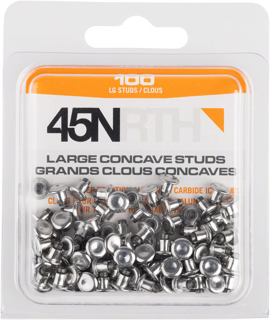 45NRTH Large Concave Carbide Aluminum Studs - 100 Pack