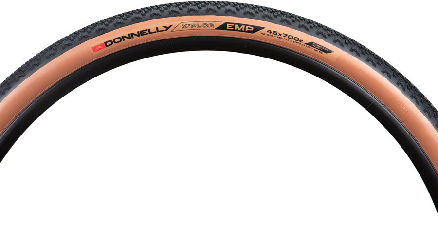 Donnelly Sports EMP Tire - 700 x 45, Tubeless, Folding, Black/Tan