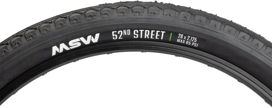 MSW 52nd Street Tire - 26 x2.125, Wirebead, Black, 33tpi