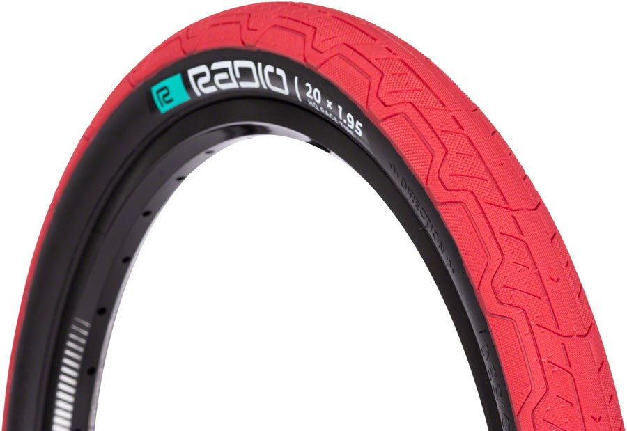 Radio Raceline Oxygen Tire - 20 x 1.95, Clincher, Folding, Red/Black, 120 TPI