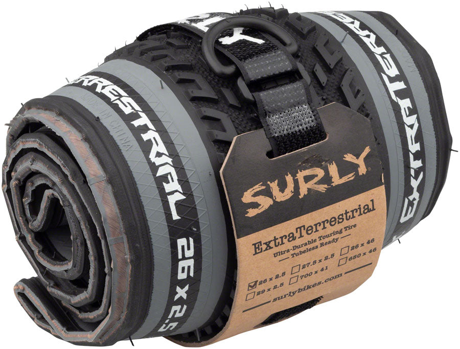 Surly ExtraTerrestrial Tire - 26 x 2.5, Tubeless, Folding, Black/Slate, 60tpi
