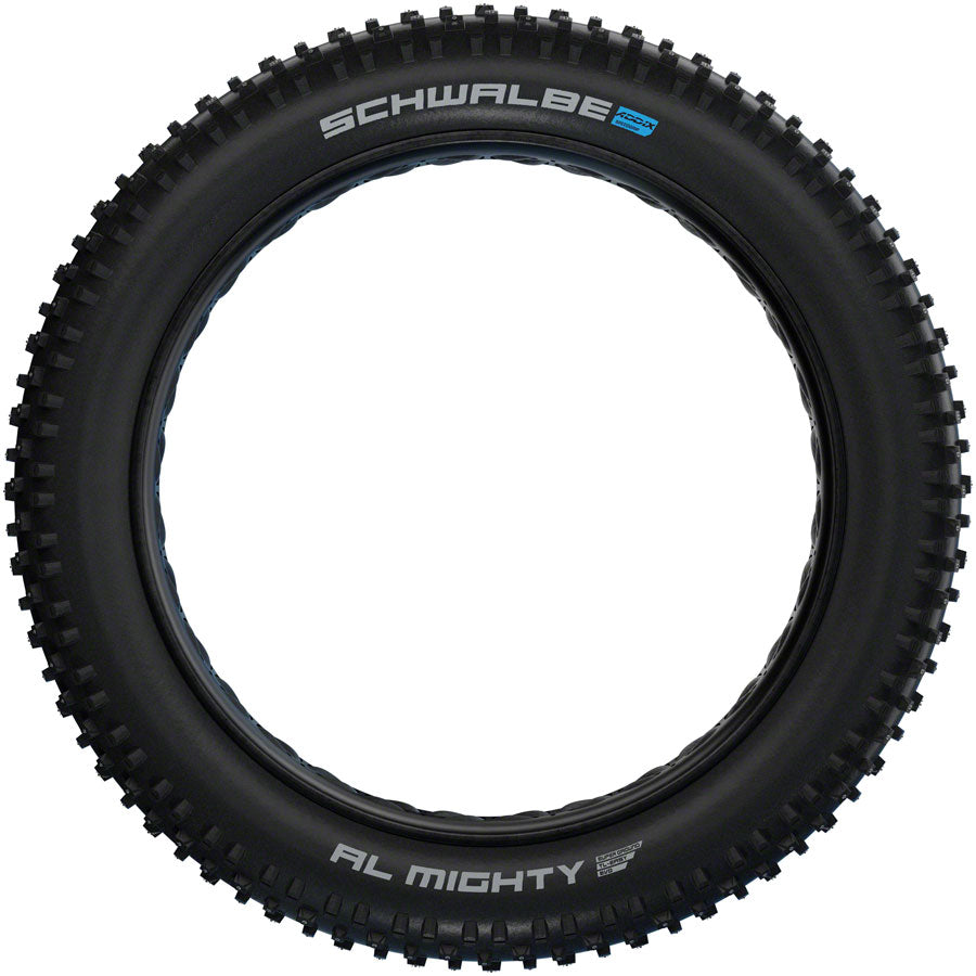 Schwalbe Al Mighty Tire - 26 x 4.8", Tubeless, Folding, Black, Evolution Line, Addix Speed Grip, Super Ground, E-25, Studded