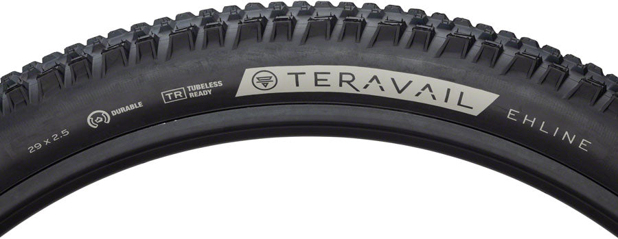 Teravail Ehline Tire - 29 x 2.5, Tubeless, Folding, Black, Durable, Fast Compound