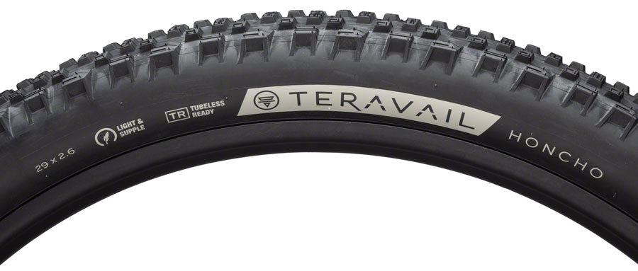 Teravail Honcho Tire - 29 x 2.6, Tubeless, Folding, Black, Durable, Grip Compound
