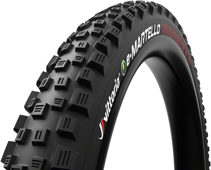 Vittoria e-Martello Tire - 27.5 x 2.4, Tubeless 2PLY, Folding, Black, G2.0