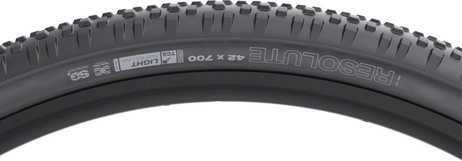 WTB Resolute Tire - 700 x 42, TCS Tubeless, Folding, Black, Light, Fast Rolling, SG2