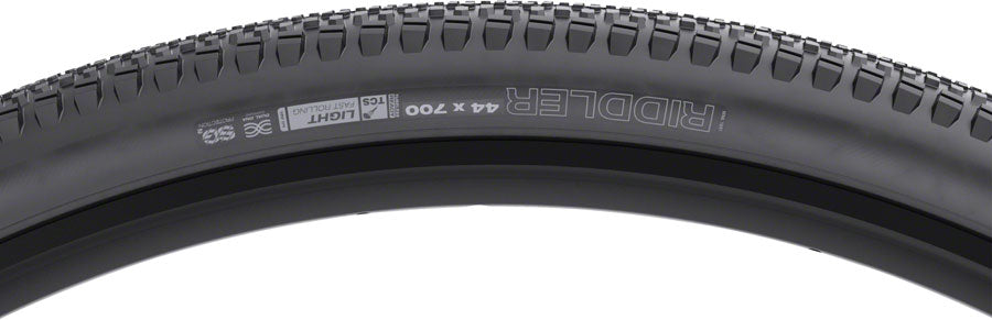 WTB Raddler Tire - 700 x 44, TCS Tubeless, Folding, Black, Light, Fast Rolling, SG2