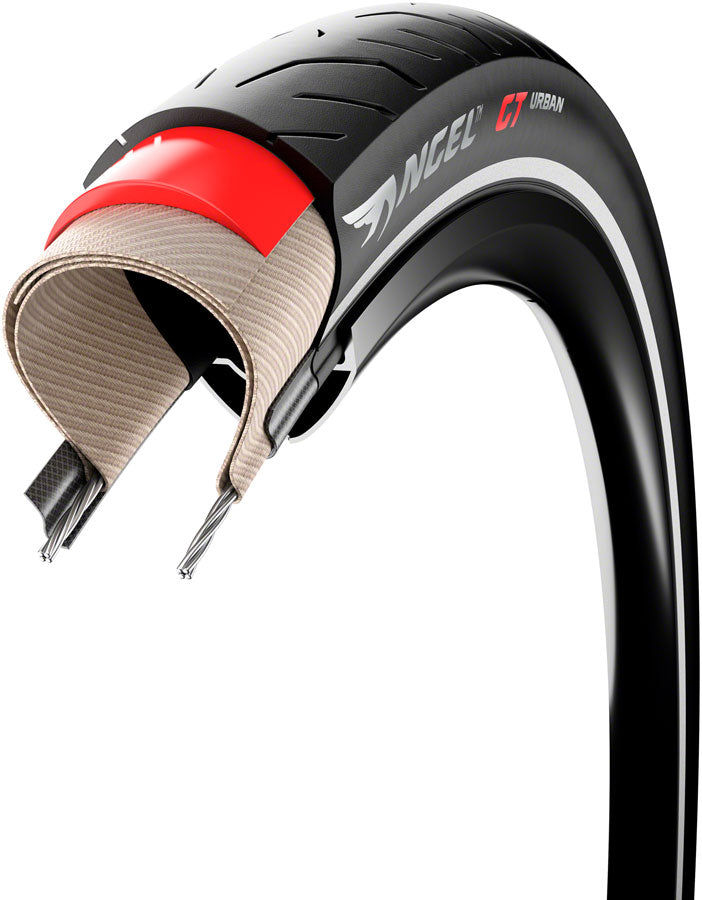 Pirelli Angel GT Urban Tire - 650b x 57, Clincher, Wire, Black, Reflective