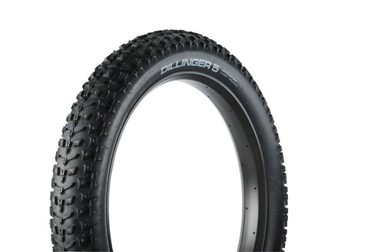 45NRTH Dillinger 5 Tire - 26 x 4.6, Tubeless, Folding, Black, 60tpi, 258 Carbide Steel Studs