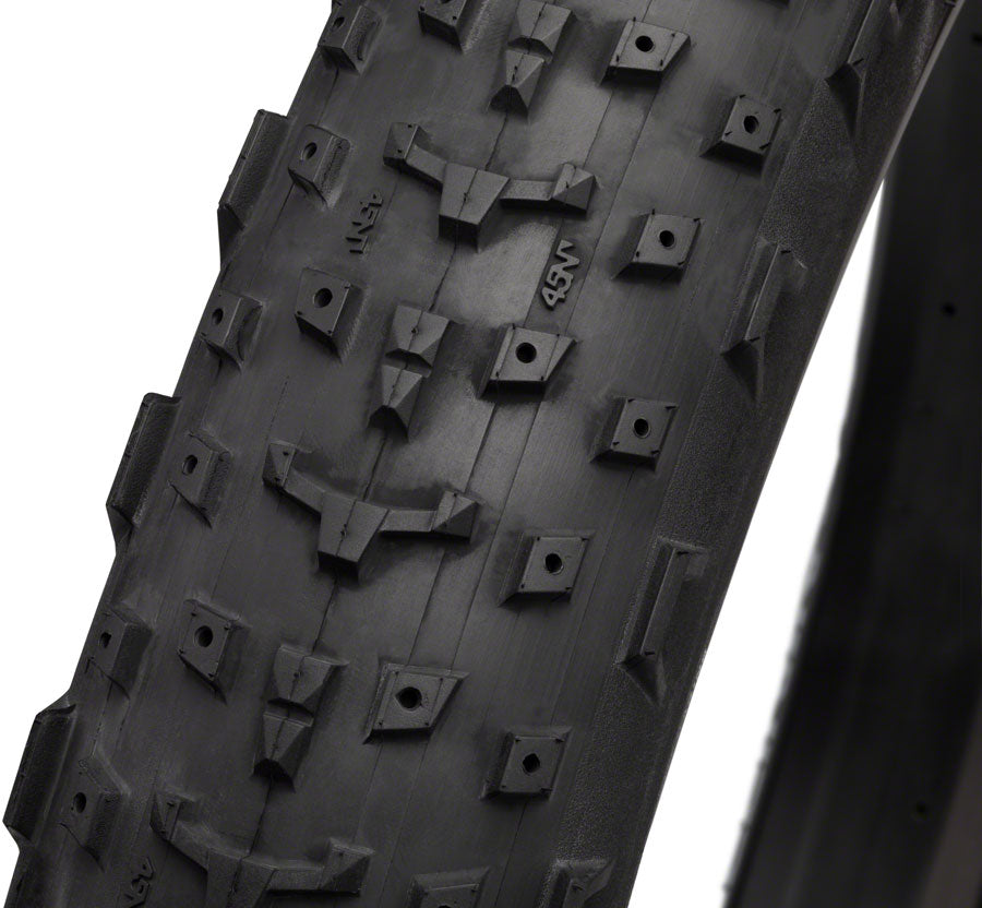 45NRTH Dillinger 4 Tire - 27.5 x 4, Tubeless, Folding, Black, 60tpi, Studdable