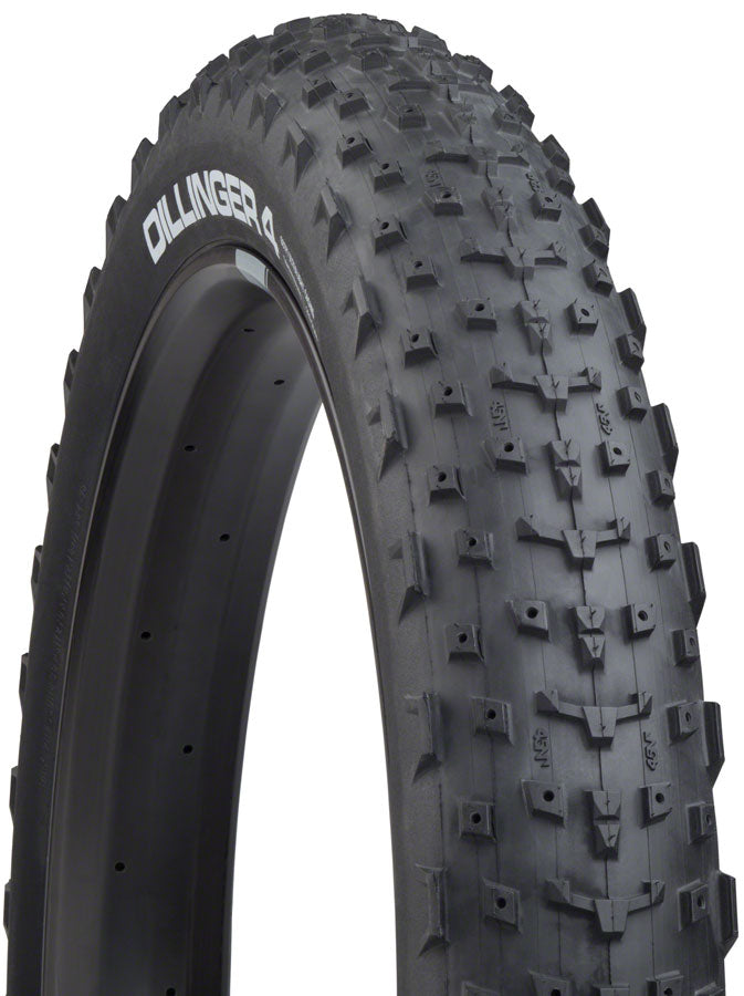45NRTH Dillinger 4 Tire - 27.5 x 4, Tubeless, Folding, Black, 60tpi, Studdable