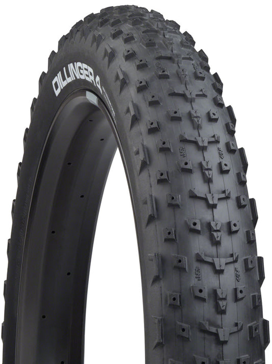 45NRTH Dillinger 4 Tire - 27.5 x 4, Tubeless, Folding, Black, 60tpi, Studdable