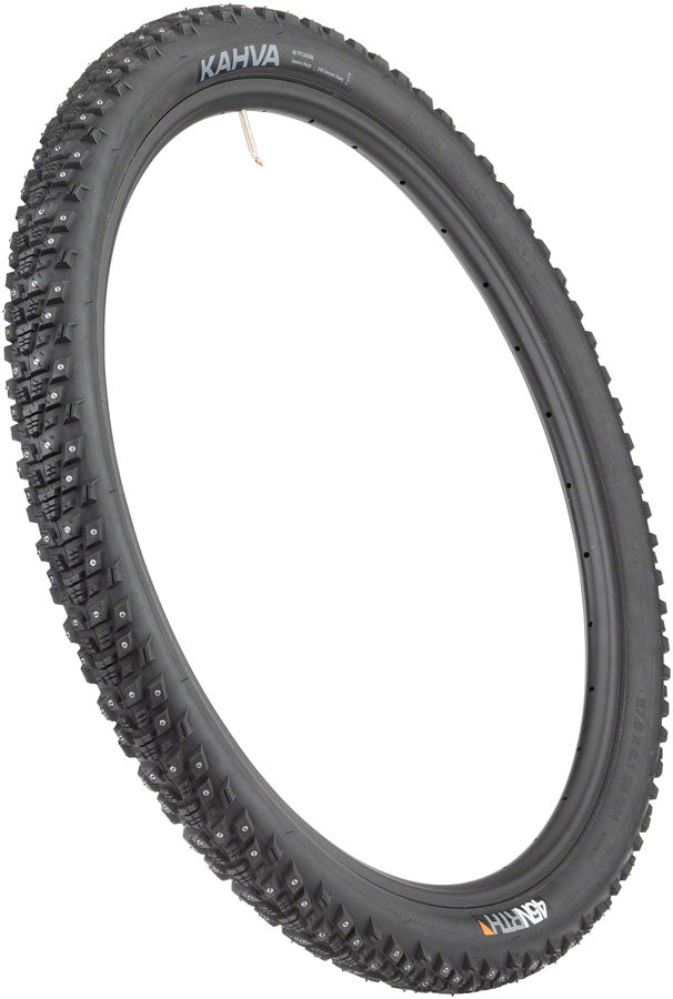 45NRTH Kahva Tire - 27.5 x 2.1, Tubeless, Folding, Black, 60tpi, 240 Concave Carbide Studs