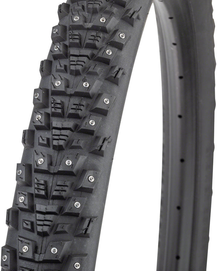 45NRTH Kahva Tire - 27.5 x 2.1, Tubeless, Folding, Black, 60tpi, 240 Concave Carbide Studs