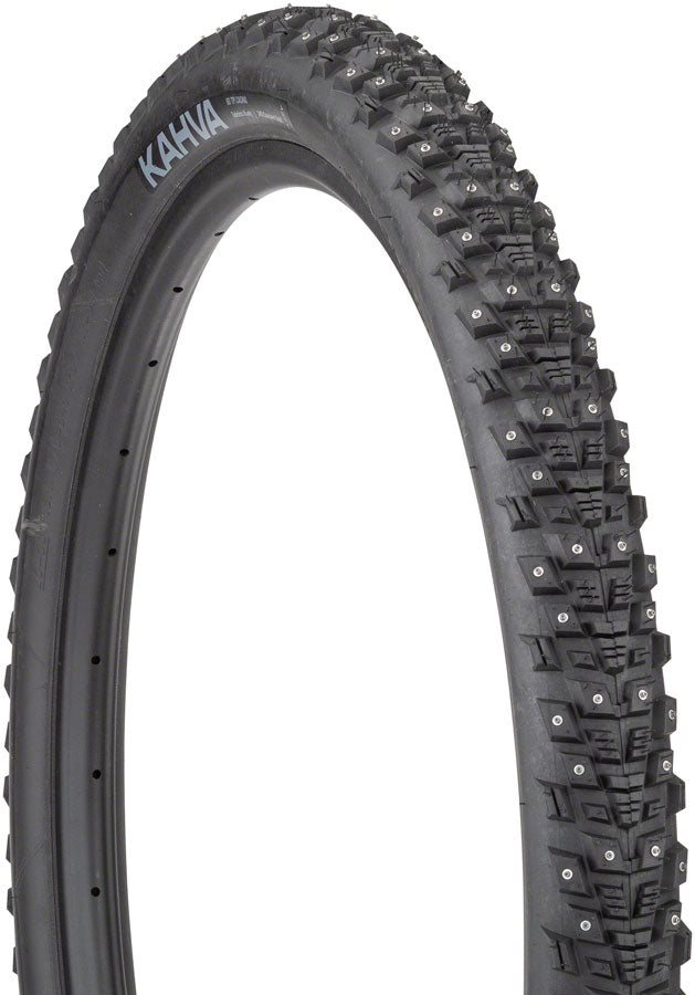 45NRTH Kahva Tire - 27.5 x 2.1, Tubeless, Folding, Black, 60tpi, 240 Concave Carbide Studs