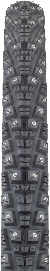 45NRTH Gravdal Tire - 700 x 38, Tubeless, Folding, Black, 60tpi, 252 Concave Carbide Studs