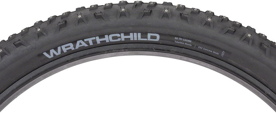 45NRTH Wrathchild Tire - 29 x 2.6, Tubeless, Folding, Black, 60tpi, 252 Concave Carbide Studs