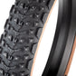 45NRTH Dillinger 5 Tire - 27.5 x 4.5, Tubeless, Folding, Tan, 60tpi, 252 Concave Carbide Aluminum Studs