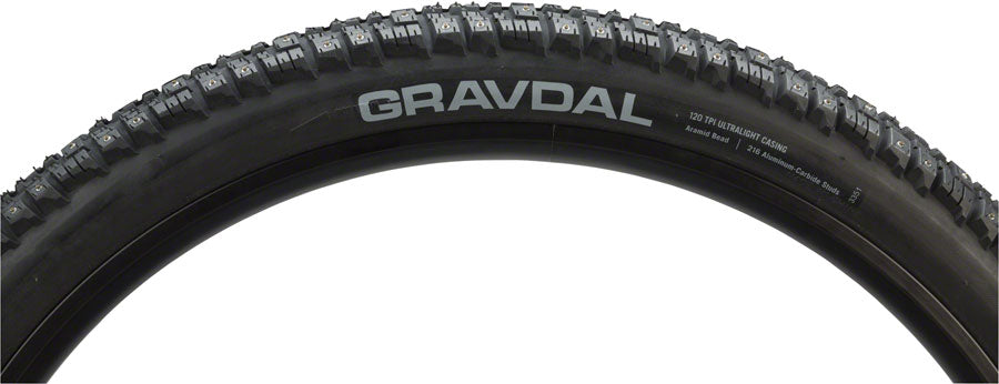 45NRTH Gravdal Tire - 26 x 2, Clincher, Steel, Black, 33tpi, 216 Carbide  Steel Studs