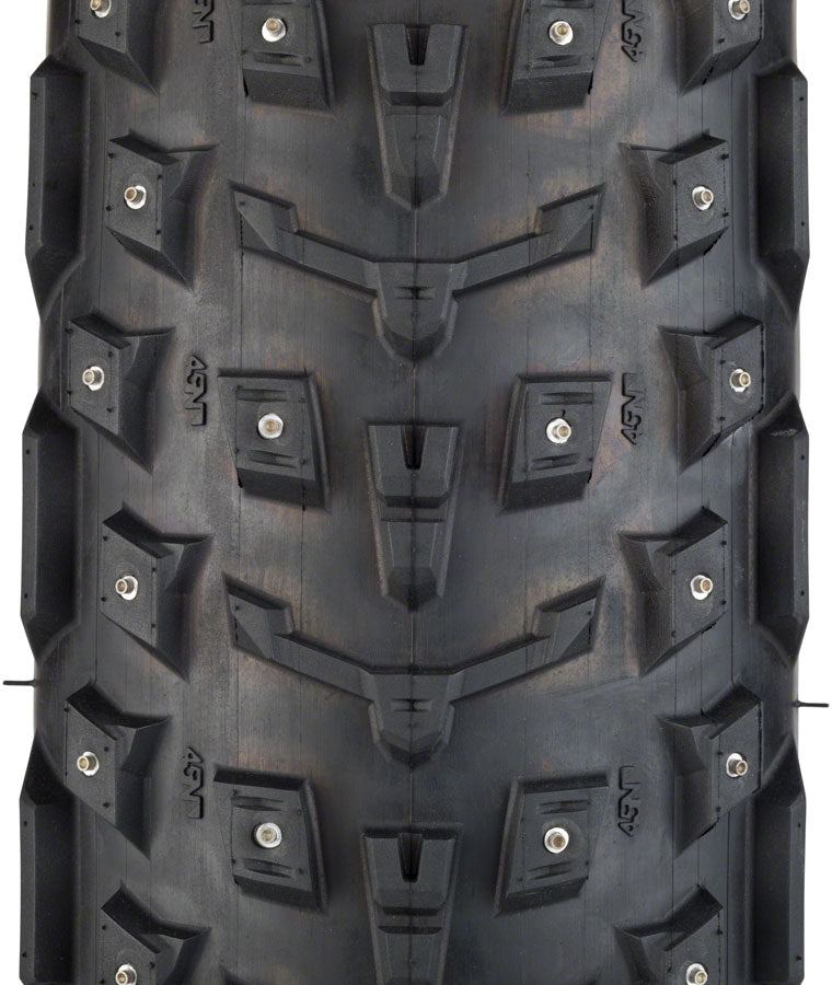 45NRTH Dillinger 5 Tire - 26 x 4.6, Tubeless, Folding, Black, 120tpi, 258 Concave Carbide Aluminum Studs