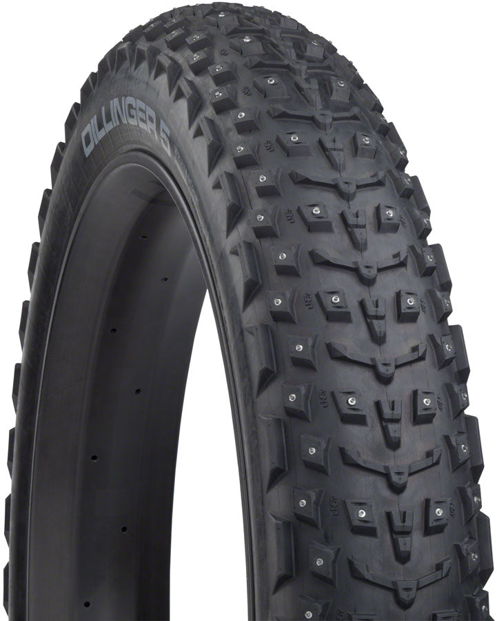 45NRTH Dillinger 5 Tire - 27.5 x 4.5, Tubeless, Folding, Black, 120tpi, 252 Concave Carbide Aluminum Studs