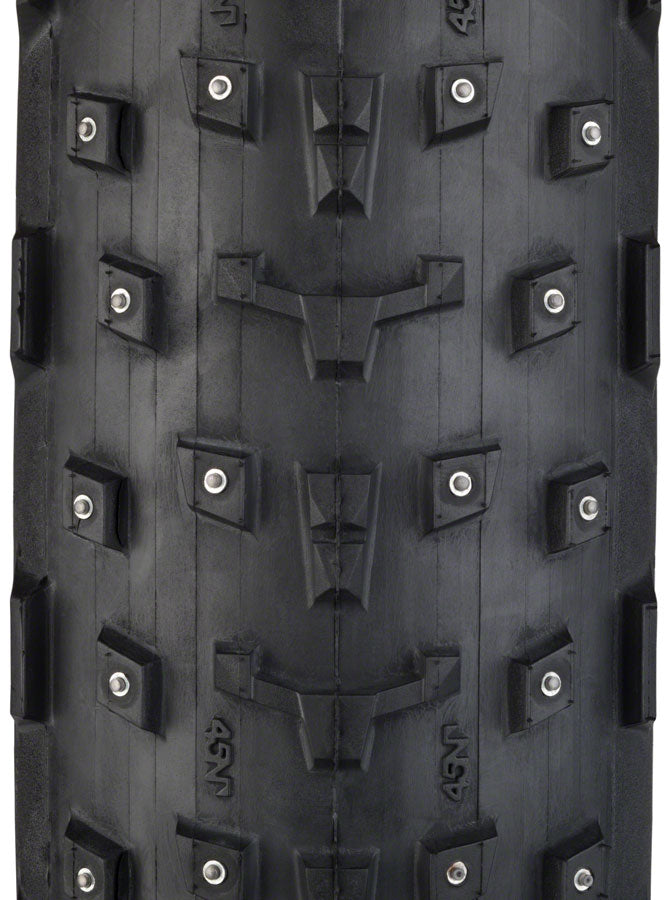 45NRTH Dillinger 4 Tire - 27.5 x 4, Tubeless, Folding, Black, 120tpi, 252 Concave Carbide Aluminum Studs